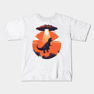 t rex abduction Kids T-Shirt